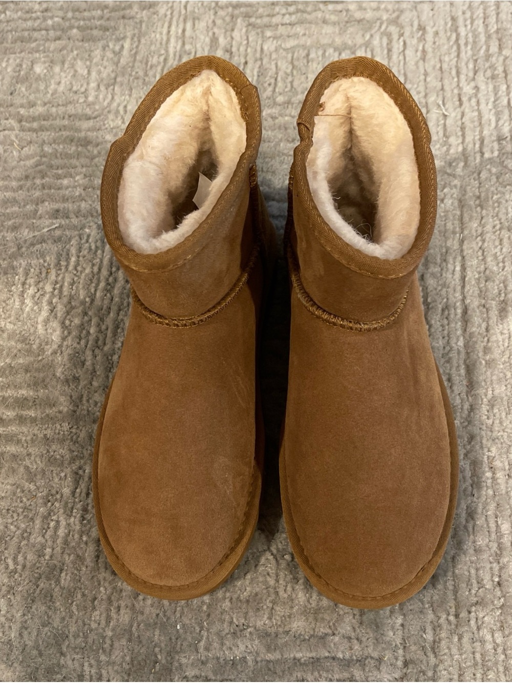 BearPaw Alyssa  Suede Shearling-Lined Boots - 8 Brown